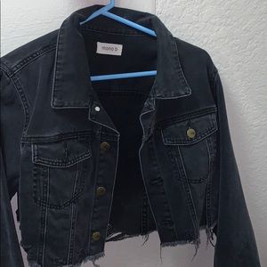 Cropped jean jacket